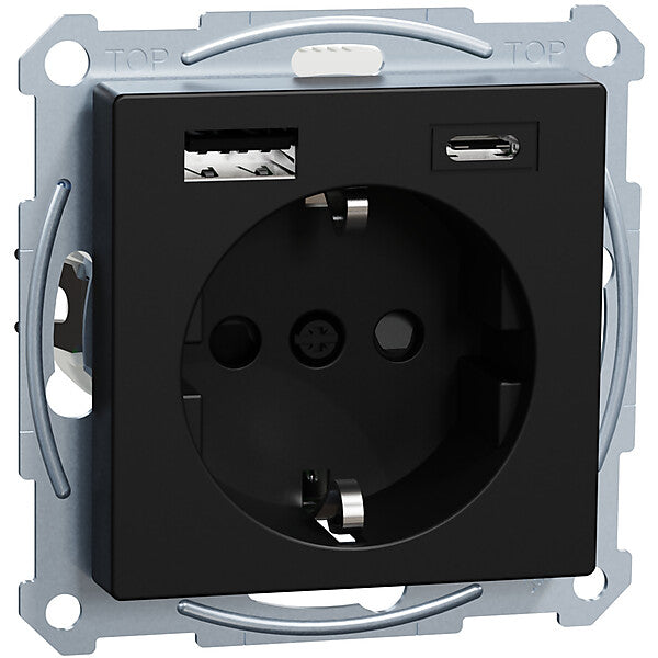 Merten Steckdose m. USB Ladegerät MEG2367-0403